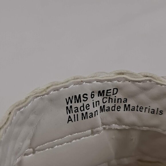 Dana Buchman Size 6M Billy Sandals White Woven Straps Cork Lined Insole NWOT - Picture 13 of 15